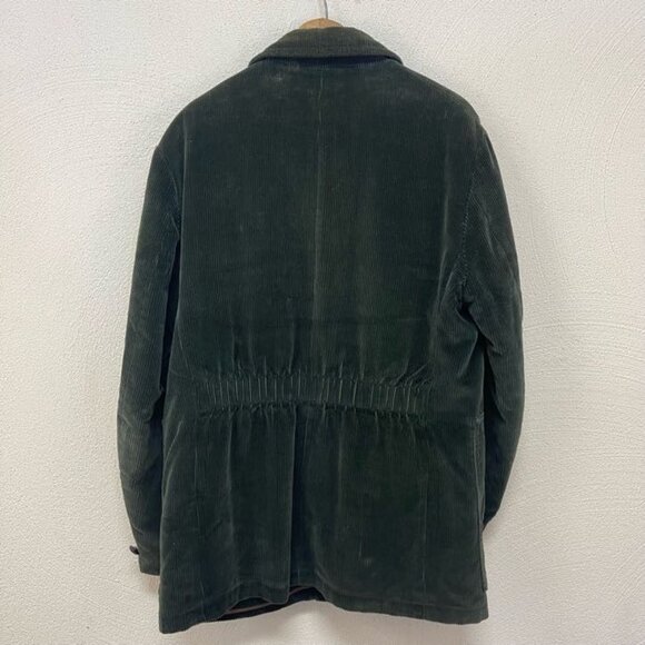 Sportswear Corduroy Utility Jacket Long Sleeves Front Button Green Size 40 Reg - Picture 6 of 11